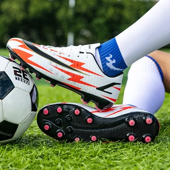Futebol Botas para Crianças, Sapatos de Futebol de Campo de Inicialização de Futebol de Homens de Inicialização de Futebol Chuteira Original Mens Sapatos de Futebol Tênis de Futsal