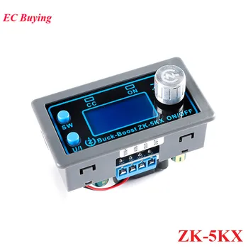 ZK-5KX CNC DC Automático Buck, Boost Conversor CC CV 0.6-36V 5A 80W módulos de Fonte de Alimentação Ajustável Regulamentado Laboratório de energia Solar Char