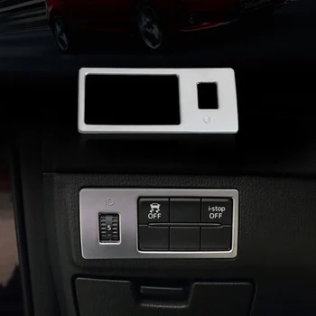 Para Mazda 6 Atenza de 2013 - 15 De 2016, Cabeça da Lâmpada da Luz de Névoa de Ajustar o Botão de Controle do Interruptor da Tampa da Guarnição em Plástico ABS Estilo Carro Acessórios