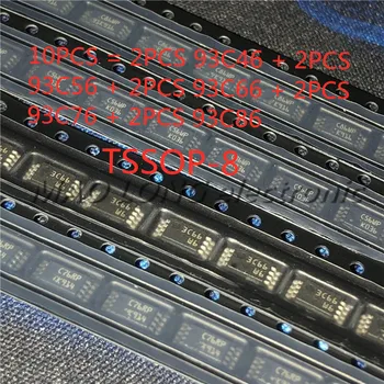 10PCS/LOT 93C46 93C56 93C66 93C76 93C86 TSSOP-8 de Carro de armazenamento chip {Cada modelo 2pcs}
