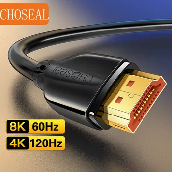 CHOSEAL 8K Cabo HDMI 2.1 48 gbps de Alta Velocidade Cabo HDMI 4K@120Hz 8K@60Hz HDCP 2.2 e 2.3 HDR Compatível com TV/PS5 HDTV/Blu-ray