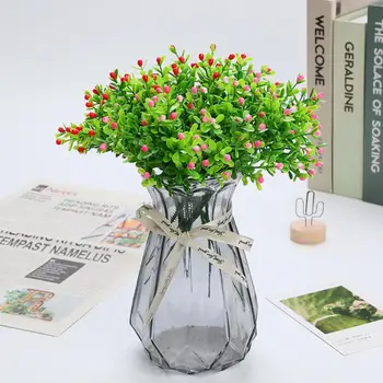 Mini Artificial Arbustos, Plantas Bonsai Pequena Simulação De Arbustos, Plantas Falso Flores Mesa De Escritório Vasos De Ornamentos Casa De Decoração De Jardim