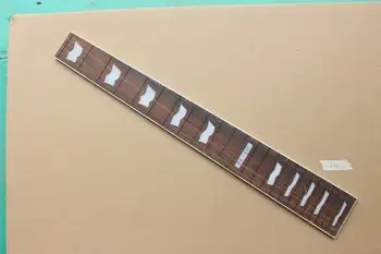 Ampla Escala da Guitarra de Rosewood, 24 trastes 24.75 polegadas Branco Onda de embutimento 48x68mm