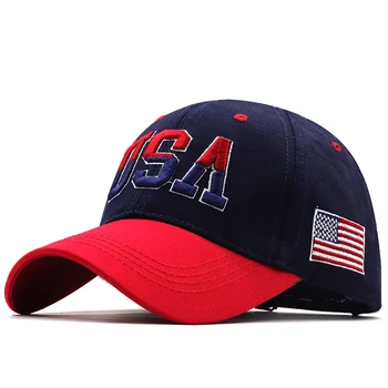 Nova Marca da Bandeira dos EUA Boné de Beisebol Para que os Homens as Mulheres de Algodão Snapback Chapéu Unisex América do Bordado Hip Hop Caps Gorras Casquette