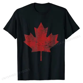 Maple Leaf Flag Canadá T-Shirt de Algodão sem igual, Tops, Camisas de Novos Homens T Shirts Grupo