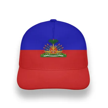 Haiti Masculino Diy Livre Nome Personalizado Hti Unisex Chapéu De Bandeira De Nação País Ht Francês Do Haiti República Colégio Impressão De Fotos Boné De Beisebol