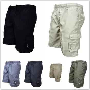 Mens Carga Militar Shorts Exército de Camuflagem, Táticas de curto carga calças Homens Soltos Trabalho Casual Curto Plus Size bermuda masculina