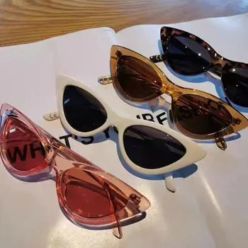 Clássico Óculos estilo Olho de Gato para a Mulher Pequena Armação de Óculos de sol Retro a Proteção UV400 Óculos da Moda Hip Pop Streetwear Óculos