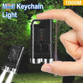 Mini Keychain do DIODO emissor de Luz Recarregável Dual Core XPG Lanterna V3 Tocha Portátil Ímã ao ar livre Lanterna de Bolso Impermeável Acampamento