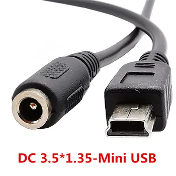 3A cobre puro 3,5 mm x1.35mm / 5,5 mm * 2.1 mm para Mini USB de 5 pinos macho cabo para MP3 câmera DC para T porta 5Pin cabo adaptador de energia