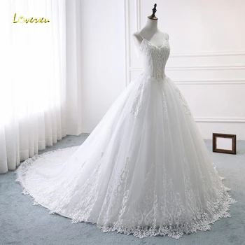 Loverxu Vestido De Noiva Sexy Querida Princesa Vestidos De Noiva 2022 Apliques Frisados De Cristal Capela Trem Vestido De Noiva Vintage