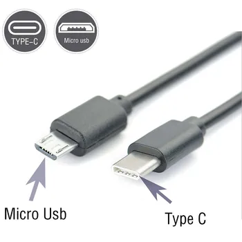 USB 3.1-Tipo C Para Micro-B de Carregamento Micro USB de Transferência de Dados do Adaptador otg Cabo do carregador cabo de