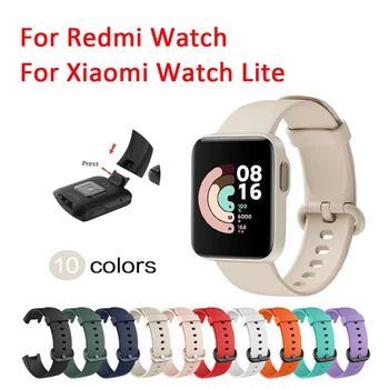 Pulseira de Silicone Para Xiaomi Mi Assistir Lite Versão Global Smart Watch Substituição do Esporte Bracelete Pulseira para Redmi Correia de Relógio