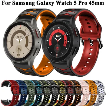 20mm Oficial da Banda Para Samsung Galaxy Assista 5 Pro 40mm 44mm 45mm Correia Galaxy 4 Clássico 46mm 42mm Smartwatch Pulseira de Silicone