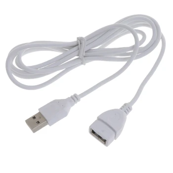 Branco Cabo de Extensão USB Extensor de Levar Um Macho para Fêmea de 1,5 M 5 ft