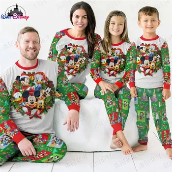 Disney 2022 série do Natal de Mickey Mouse NOS tamanho de impressão 3D de Alta Qualidade Feio Natal pai-filho roupa pijama terno