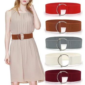 5*62cm Deepeel Mulheres Decorativo Largo Cinto da Moda Elástica Espartilho Cintos para Mulheres de Cintura Cummerbunds com Vestido Preto Espartilhos