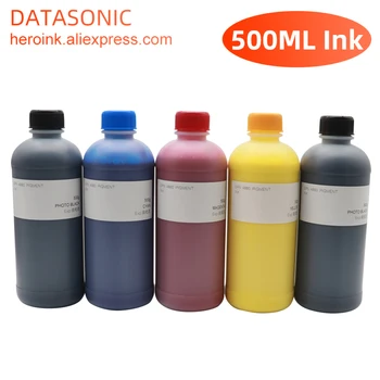500ML de PFI-120 Pigmento de Tinta para Canon TM-200 TM-205 TM-300 TM-305 Impressora de Enchimento de Tinta MBK C M Y BK 5Color