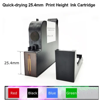 45ML Impressora Cartucho de Tinta de secagem Rápida e de 25,4 mm 1inch Altura de Impressão Preto Vermelho Azul Verde Amarelo Universal Portátil Impressora Jato de tinta