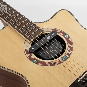 A Guitarra acústica de Captação de Chorus, Delay Reverb Efeitos de Ressonância Magnética Captadores Modelo M1 para 39-42 Polegadas Guitarra