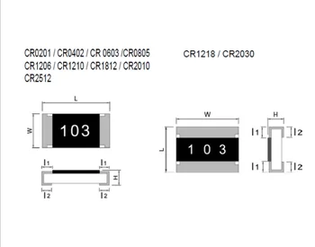 Chip de resistência RC0201JR-070RL 0201 82R 5% 1/20W 0201 560K 5% 1/20W 0201 30K 5% 1/20W 0201 9.1 R 5% 1/20W 0201 0U 5% 1/20W