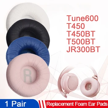 1 Par de Substituição Almofadas de Ouvido de espuma travesseiro Capa de Almofada para JBL Tune600 T450 T450BT T500BT JR300BT de Fone de ouvido Fone de ouvido 70mm Protecções de