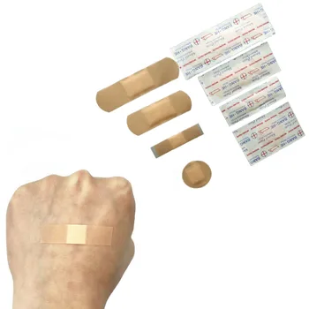 100pcs/muito Respirável Band Aid Impermeável Curativo de Primeiros Socorros, curativos Médicos Fita Ferida Gesso Kits de Emergência Curativos