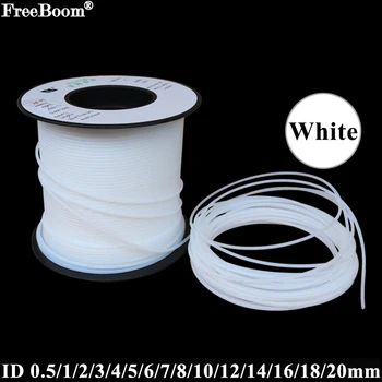 1M Branco Tubo de PTFE Para a Impressora 3D de Peças de Tubulação de IDENTIFICAÇÃO 0.5 1 2 2.5 3 4 5 6 7 8 10 12 14 16 18 20 mm F46 Isolados Mangueira em Tubo Rígido de 600 v