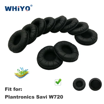 Substituição de Almofadas para o Plantronics Savi W720 W 720 W-720 Fone de ouvido Peças de Couro Earmuff Fone de ouvido Manga Tampa