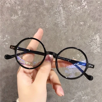 Clássico Pequeno Quadro Rodada Óculos de Leitura Ultra leve com Presbiopia Óculos de Bloqueio de Luz Azul Hipermetropia Óculos +1.0 +4.0