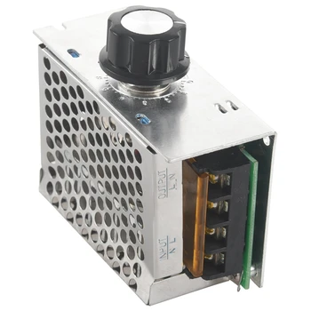Regulador de tensão de Tensão, Controlador de Velocidade, SCR Dimmer + Shell AC 220V 4000W