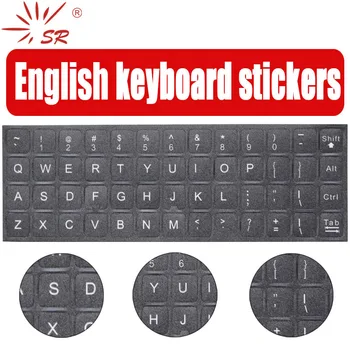 SR 4 Tipos de Língua inglesa a prova d'água Padrão de Teclado Adesivos Botão Layout de Alfabeto Para Computador Portátil Accessroies