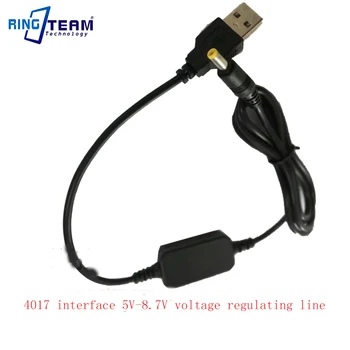 4017 Interface USB para DC4017mm 5V-8.7 V Tensão RegulatingLine Linha da Fonte de Alimentação Orifício Redondo