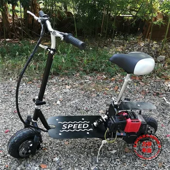 2 tempos de dobramento de gasolina scooter duas choque e mini carro pedal de combustível ciclomotor motocicleta segunda roda em vez de caminhar