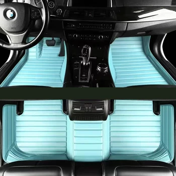 Assoalho do carro Conjunto de Tapetes Para VW Golf 7 2014-2020 Mulheres cor-de-Rosa Grils Bonito Impermeável Acessórios Automovil Auto de Interiores Tapetes