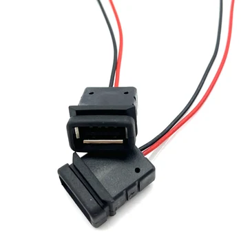 1pcs USB Tipo-C 2 pinos de Solda Fio Conector Fêmea do Cabo Para Carregamento de Telemóvel Compressão Direta da Base de dados de Conector
