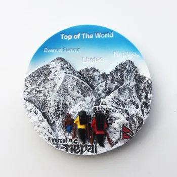 Nepal Everest Encosta Sul tridimensional da Paisagem de Turismo Memorial Coleção de Artesanato Decorativo Magnético do Ímã de Geladeira