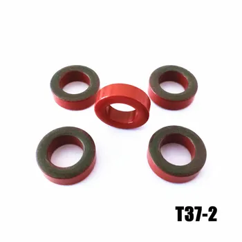 T37-2 de Ferro de Ferrite Toroid Núcleos 9.5*5*3 mm Para Indutores de Núcleo de pó de Ferro Anel Vermelho 10uo Baixa permeabilidade