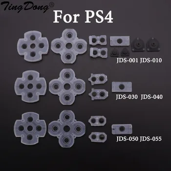 Para Sony PS4 PS5 010 020 Controlador JDS 001 010 030 JDM 050 055 Condutora de Borracha de Silicone Almofadas para PS4 L2 R2 Botões