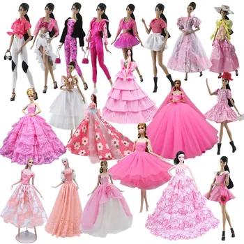 Moda cor-de-Rosa Acessórios 1/6 BJD Boneca de Roupas para a Barbie Roupas Tops da Saia Vestido de Calças de 11.5