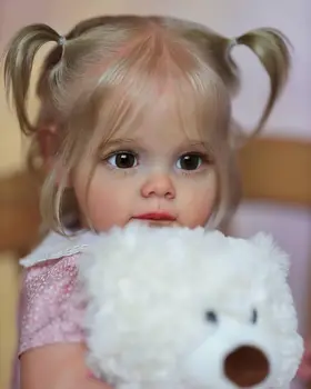 22 Polegadas Maggi DIY em Branco Kits de Reborn Baby Brinquedos de Vinil Macio sem pintura Inacabada Partes Rsrsrs Presentes Artesanais Bonecas Para as Meninas