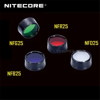 Nitecore NFR25 NFB25 NFG25 NFD25 Multicolor Lanterna Filtro de 25,4 MM Adequado para a Tocha com a Cabeça de 25,4 MM