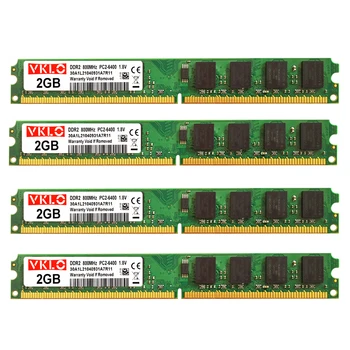 4Pieces conjunto DDR2 2GB 800Mhz PC2-6400 DIMM PC Desktop RAM 240 Pinos De 1,8 V NÃO ECC 2RX8 2 lados, 8chips por lado Não-ECC