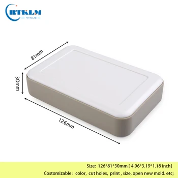 Handheld Caixa de Plástico Pequenas caixas electrónicas DIY Industrial de Habitação de caixa do Instrumento de Plástico ABS Caixa de Junção 126*81*30mm