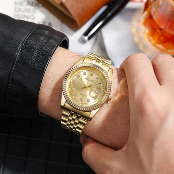 Dropshipping 2020 melhor venda de produtos de Aço Cheia de Homens de Quartzo Relógios de Luxo da Marca de Qualidade Superior zegarek meski relógios masculino