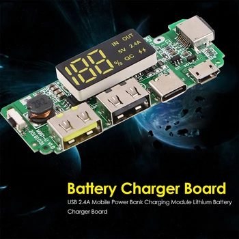LED Display Digital Fonte de Alimentação USB de Carregamento do Módulo de Lítio Carregador de Bateria