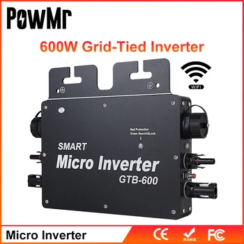 Smart Micro Inversor 600W 230V 50/60Hz Mit wi-FI Grade Amarrado Microinverter sem Fio MPPT inversores Solares IP56 à prova de água Com wi-FI