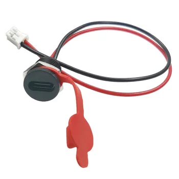 1-10PCS USB C-tipo de conector à prova d'água fio de soldadura fêmea C-tipo de porta de carregamento da tomada de interface com fio de soldadura