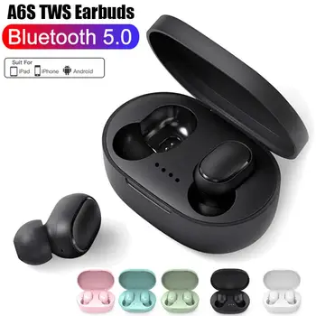 A6s TWS Mini Bluetooth 5.0 Fones de ouvido sem Fio Headphone Fone de ouvido Estéreo Esporte Fones de ouvido Com Microfone Para IPhone Para Xiaomi 2023