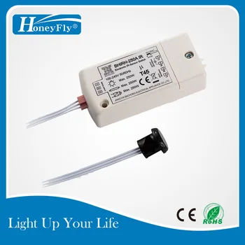 HoneyFly 5pcs Patenteado Sensor Infravermelho Interruptor de 250W(Max70W Para Lâmpada LED)100-240V Switch de Sensor IV do Sensor de Movimento de Auto On/off CE